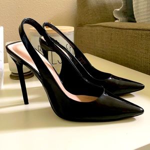 Aldo black heels | comfortable | Work | Brunch etc